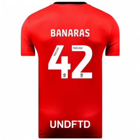 Kandiny Niño Camiseta Layla Banaras #42 Rojo 2ª Equipación 2023/24 La Camisa Chile