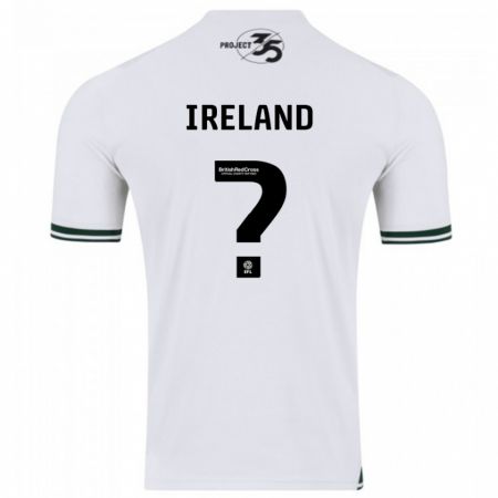 Kandiny Niño Camiseta Jensen Ireland #0 Blanco 2ª Equipación 2023/24 La Camisa Chile