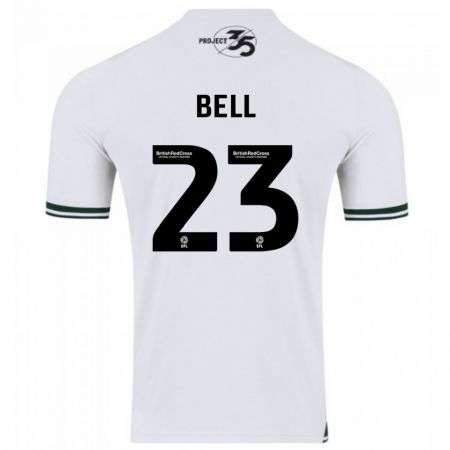 Kandiny Niño Camiseta Katelyn Bell #23 Blanco 2ª Equipación 2023/24 La Camisa Chile