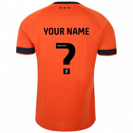 Kandiny Niño Camiseta Su Nombre #0 Naranja 2ª Equipación 2023/24 La Camisa Chile