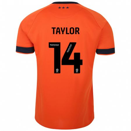 Kandiny Niño Camiseta Jack Taylor #14 Naranja 2ª Equipación 2023/24 La Camisa Chile