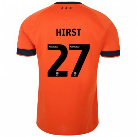 Kandiny Niño Camiseta George Hirst #27 Naranja 2ª Equipación 2023/24 La Camisa Chile