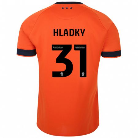 Kandiny Niño Camiseta Vaclav Hladky #31 Naranja 2ª Equipación 2023/24 La Camisa Chile
