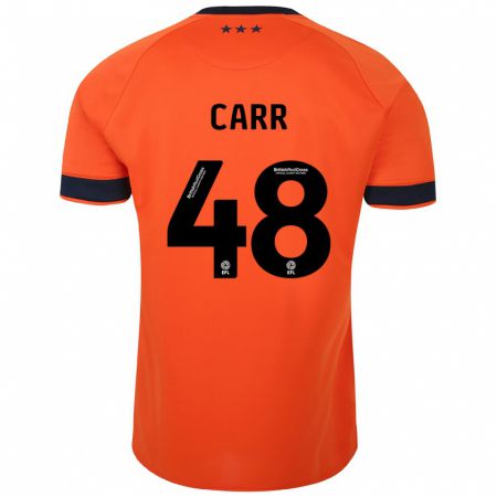 Kandiny Niño Camiseta Ryan Carr #48 Naranja 2ª Equipación 2023/24 La Camisa Chile