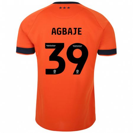 Kandiny Niño Camiseta Edwin Agbaje #39 Naranja 2ª Equipación 2023/24 La Camisa Chile