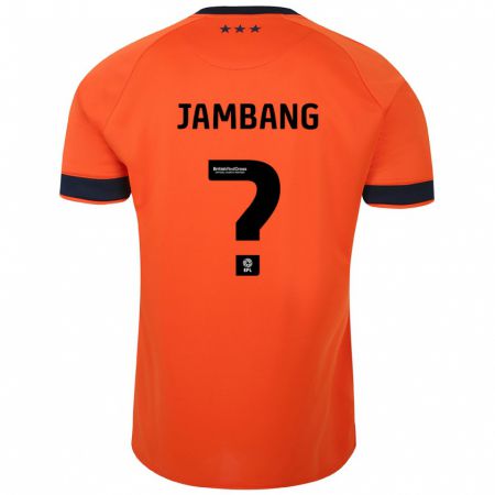 Kandiny Niño Camiseta Ayyuba Jambang #0 Naranja 2ª Equipación 2023/24 La Camisa Chile