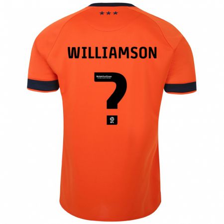 Kandiny Niño Camiseta Woody Williamson #0 Naranja 2ª Equipación 2023/24 La Camisa Chile