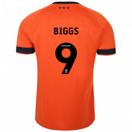 Kandiny Niño Camiseta Maddie Biggs #9 Naranja 2ª Equipación 2023/24 La Camisa Chile