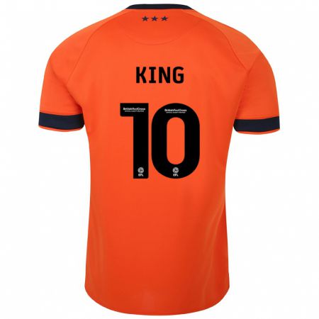 Kandiny Niño Camiseta Eloise King #10 Naranja 2ª Equipación 2023/24 La Camisa Chile