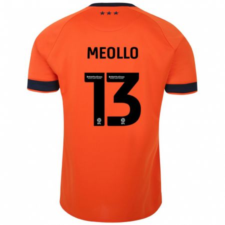 Kandiny Niño Camiseta Nina Meollo #13 Naranja 2ª Equipación 2023/24 La Camisa Chile