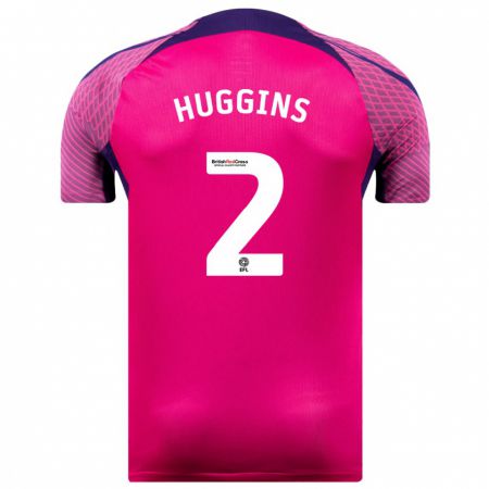 Kandiny Niño Camiseta Niall Huggins #2 Morado 2ª Equipación 2023/24 La Camisa Chile