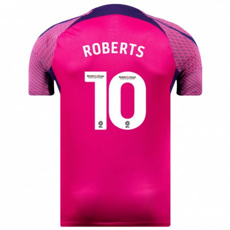 Kandiny Niño Camiseta Patrick Roberts #10 Morado 2ª Equipación 2023/24 La Camisa Chile