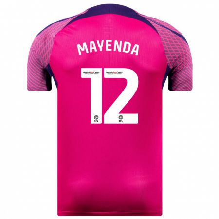 Kandiny Niño Camiseta Eliezer Mayenda #12 Morado 2ª Equipación 2023/24 La Camisa Chile