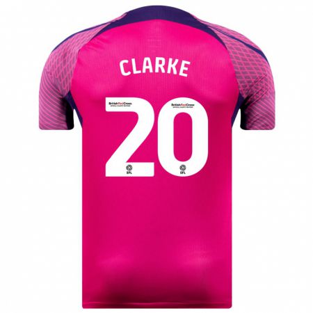 Kandiny Niño Camiseta Jack Clarke #20 Morado 2ª Equipación 2023/24 La Camisa Chile