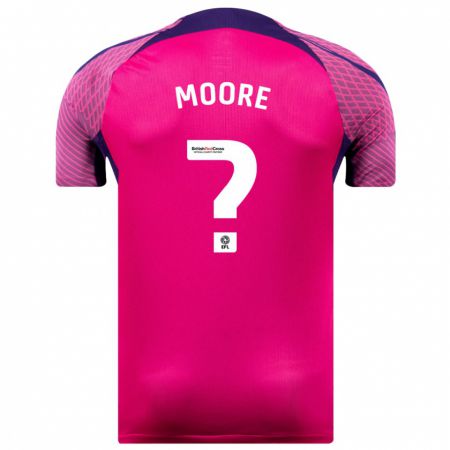 Kandiny Niño Camiseta Ethan Moore #0 Morado 2ª Equipación 2023/24 La Camisa Chile