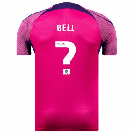 Kandiny Niño Camiseta Luke Bell #0 Morado 2ª Equipación 2023/24 La Camisa Chile
