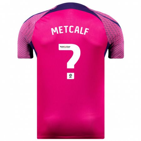 Kandiny Niño Camiseta Ben Metcalf #0 Morado 2ª Equipación 2023/24 La Camisa Chile