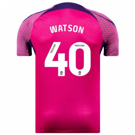 Kandiny Niño Camiseta Tom Watson #40 Morado 2ª Equipación 2023/24 La Camisa Chile