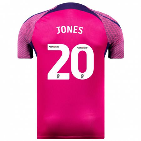 Kandiny Niño Camiseta Ellen Jones #20 Morado 2ª Equipación 2023/24 La Camisa Chile