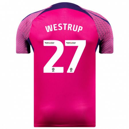 Kandiny Niño Camiseta Brianna Westrup #27 Morado 2ª Equipación 2023/24 La Camisa Chile