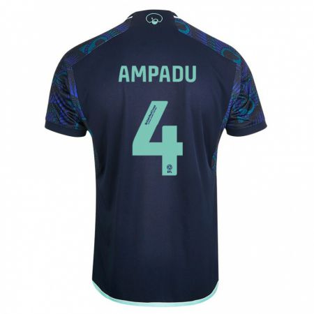 Kandiny Niño Camiseta Ethan Ampadu #4 Azul 2ª Equipación 2023/24 La Camisa Chile