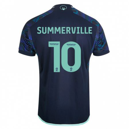 Kandiny Niño Camiseta Crysencio Summerville #10 Azul 2ª Equipación 2023/24 La Camisa Chile