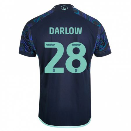 Kandiny Niño Camiseta Karl Darlow #28 Azul 2ª Equipación 2023/24 La Camisa Chile