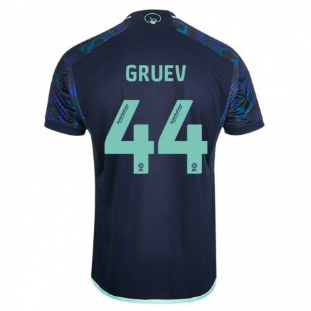 Kandiny Niño Camiseta Ilia Gruev #44 Azul 2ª Equipación 2023/24 La Camisa Chile