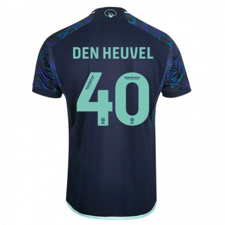 Kandiny Niño Camiseta Dani Van Den Heuvel #40 Azul 2ª Equipación 2023/24 La Camisa Chile