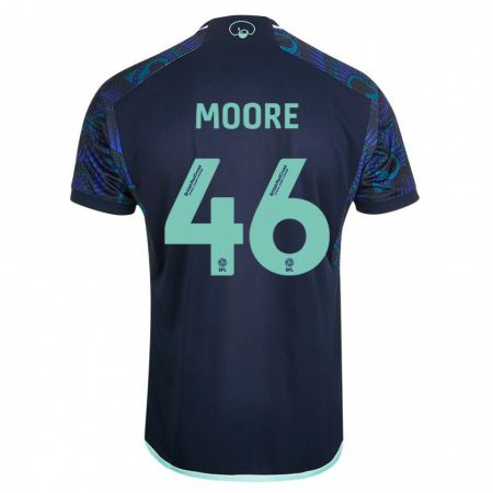 Kandiny Niño Camiseta Kris Moore #46 Azul 2ª Equipación 2023/24 La Camisa Chile