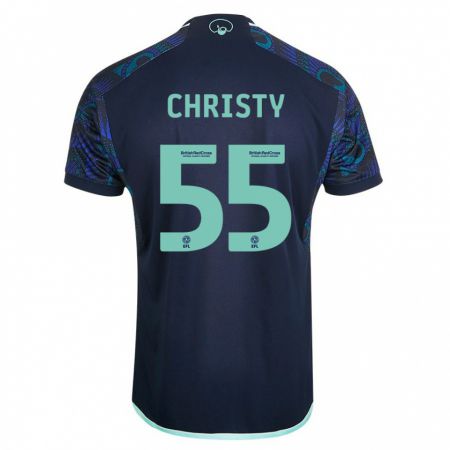 Kandiny Niño Camiseta Harry Christy #55 Azul 2ª Equipación 2023/24 La Camisa Chile
