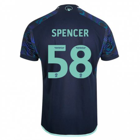 Kandiny Niño Camiseta Morten Spencer #58 Azul 2ª Equipación 2023/24 La Camisa Chile