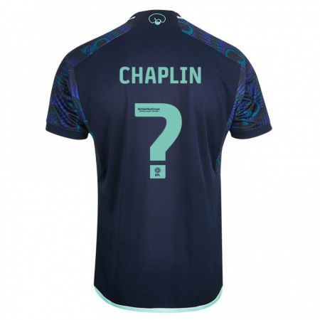 Kandiny Niño Camiseta Rhys Chadwick-Chaplin #0 Azul 2ª Equipación 2023/24 La Camisa Chile