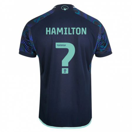 Kandiny Niño Camiseta Joshua Hamilton #0 Azul 2ª Equipación 2023/24 La Camisa Chile