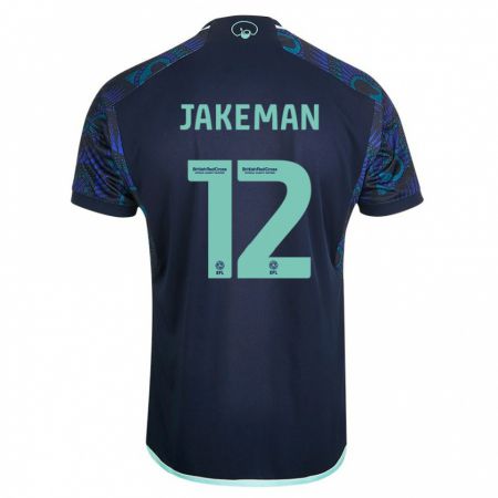 Kandiny Niño Camiseta Harriet Jakeman #12 Azul 2ª Equipación 2023/24 La Camisa Chile