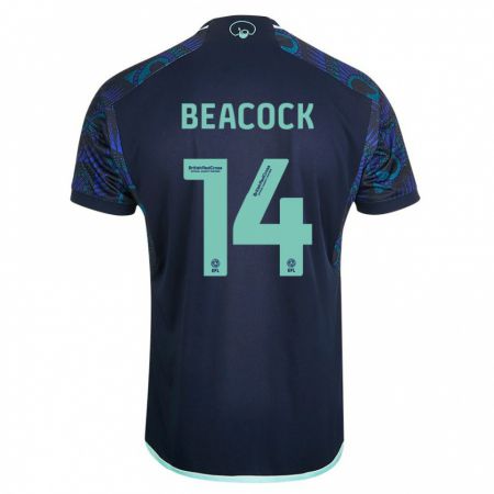 Kandiny Niño Camiseta Molly Beacock #14 Azul 2ª Equipación 2023/24 La Camisa Chile