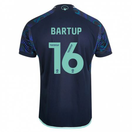 Kandiny Niño Camiseta Laura Bartup #16 Azul 2ª Equipación 2023/24 La Camisa Chile