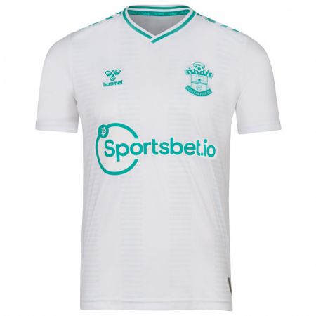 Kandiny Niño Camiseta Cameron Bragg #0 Blanco 2ª Equipación 2023/24 La Camisa Chile