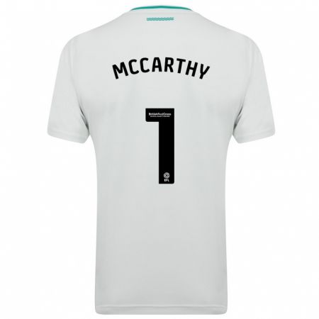 Kandiny Niño Camiseta Alex Mccarthy #1 Blanco 2ª Equipación 2023/24 La Camisa Chile