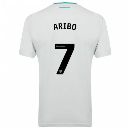 Kandiny Niño Camiseta Joe Aribo #7 Blanco 2ª Equipación 2023/24 La Camisa Chile