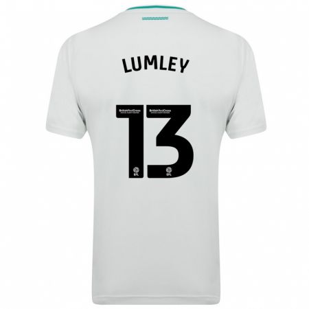 Kandiny Niño Camiseta Joe Lumley #13 Blanco 2ª Equipación 2023/24 La Camisa Chile
