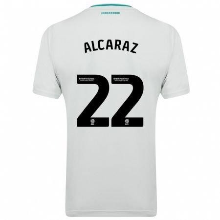 Kandiny Niño Camiseta Carlos Alcaraz #22 Blanco 2ª Equipación 2023/24 La Camisa Chile