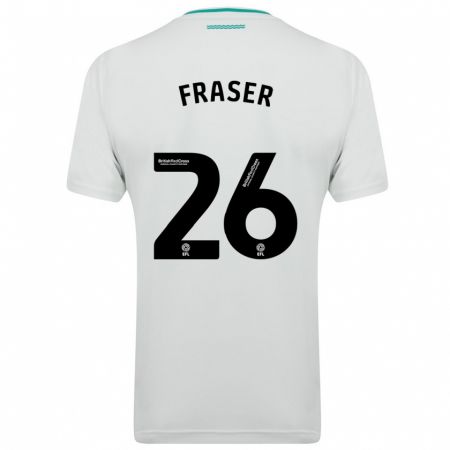 Kandiny Niño Camiseta Ryan Fraser #26 Blanco 2ª Equipación 2023/24 La Camisa Chile