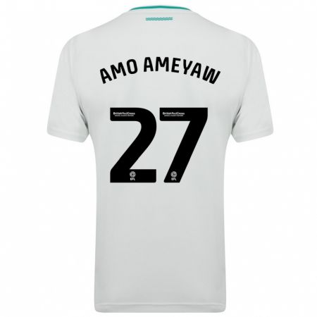 Kandiny Niño Camiseta Samuel Amo-Ameyaw #27 Blanco 2ª Equipación 2023/24 La Camisa Chile