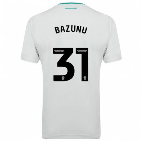 Kandiny Niño Camiseta Gavin Bazunu #31 Blanco 2ª Equipación 2023/24 La Camisa Chile