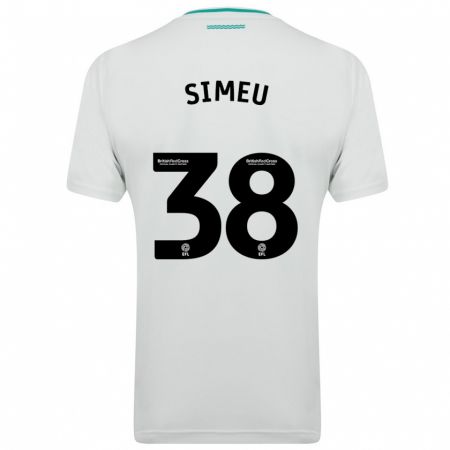 Kandiny Niño Camiseta Dynel Simeu #38 Blanco 2ª Equipación 2023/24 La Camisa Chile