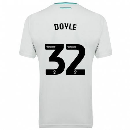 Kandiny Niño Camiseta Kamari Doyle #32 Blanco 2ª Equipación 2023/24 La Camisa Chile