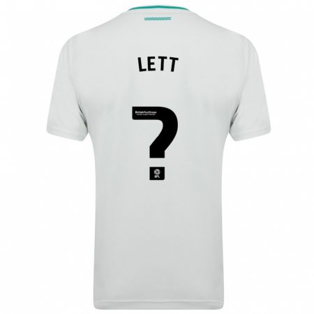 Kandiny Niño Camiseta Josh Lett #0 Blanco 2ª Equipación 2023/24 La Camisa Chile