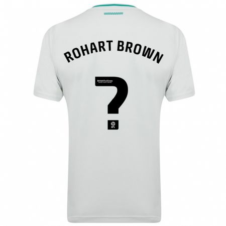 Kandiny Niño Camiseta Thierry Rohart-Brown #0 Blanco 2ª Equipación 2023/24 La Camisa Chile