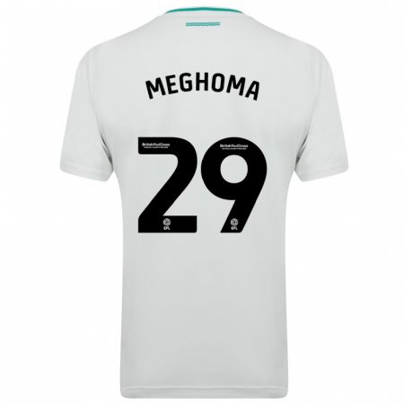 Kandiny Niño Camiseta Jayden Meghoma #29 Blanco 2ª Equipación 2023/24 La Camisa Chile